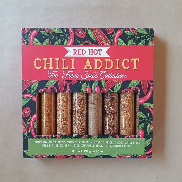 Fiery hot spice collection Other - Red Hot Chili Addict Spice Collection Ghost Jerk Sriracha Piri Vindaloo